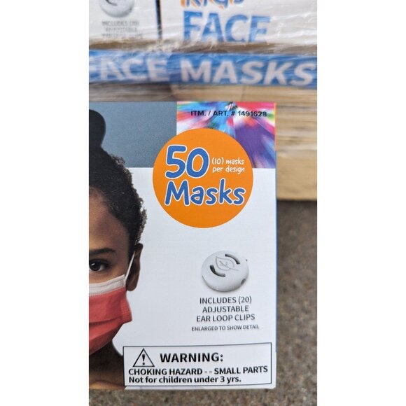 New! - FLTR Kids Face Mask  6 Boxes 300 Masks   FREE SHIPPING!!! - Picture 3 of 4